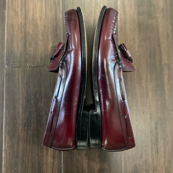 G.H. Bass Weejuns Men\'s 9.5 D Burgundy Kiltie Tassel Leather Loafer main image 6